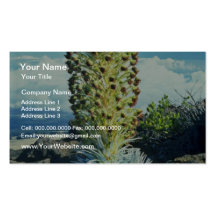 Flowering Mountain Succulent flowers Business Card Templates