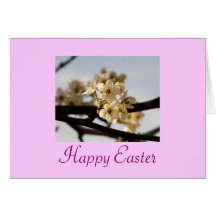Flowering Pear Happy Easter Cards