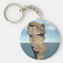 Flowerpot Island, Georgian Bay, Ontario, Canada ro Keychain