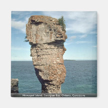 Flowerpot Island, Georgian Bay, Ontario, Canada ro Magnet
