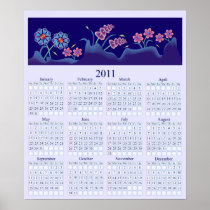 Flowers 2011 Wall Calendar Poster