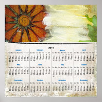 Flowers 2011 Wall Calendar Poster