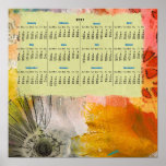 Flowers 2011 Wall Calendar Poster