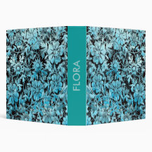 FLOWERS 3 RING BINDER