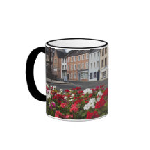 Flowers Along A Street In A Residential Area Coffee Mugs