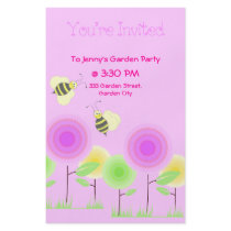 Flowers and Bees Invite