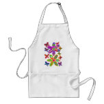 Flowers and Butterflies Colourful Apron