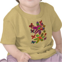 Flowers and Butterflies Shirt