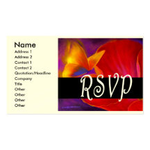 Flowers And Cats Painting Art - Multi Business Card