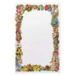 Flowers and Children Victorian Border stationery