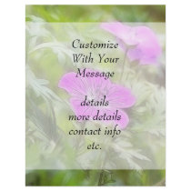 Flowers And Foliage - Hardy Geranium Full Color Flyer