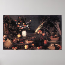 Flowers and Fruit Canvas Print