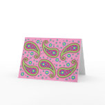 Flowers and Paisley Card