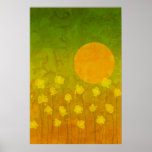Flowers at Sunrise Print