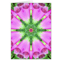 Flowers Background Greeting Card