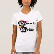 Flowers Beach Bride T-shirts and Gifts