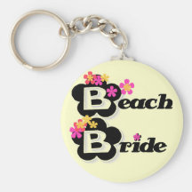 Flowers Beach Bride T-shirts and Gifts Keychains