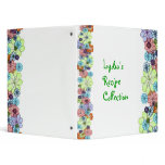 Flowers 3 Ring Binders