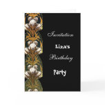 Flowers birthday Party Invitation cards