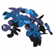 flowers blue polo shirts