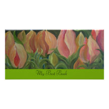 FLOWERS - BOOKMARK PHOTO GREETING CARD