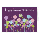 Flowers & Butterflies Purple Retro Recovery Card
