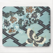 Flowers & Butterfly - Mousepad