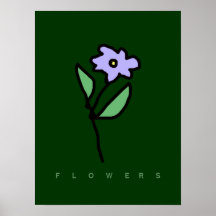 flowers décor walls print
