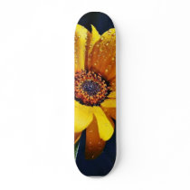 Flowers Dew Rain Skate Board