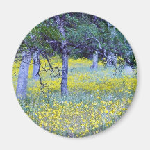 Flowers Fields Forests Oaks Refrigerator Magnet