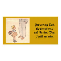 Flowers for Dad Photo Greeting Card