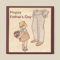 Flowers for Dad magnets