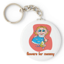 Flowers For Mommy Keychain