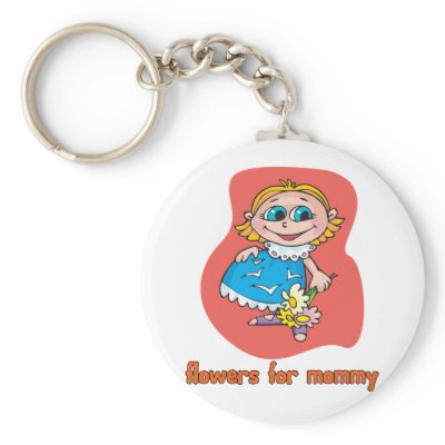 Flowers For Mommy Keychain by kidplanet