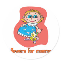 Flowers For Mommy Sticker