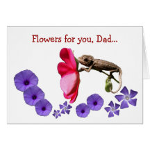 Flowers for you, Dad - Happy Father's Day Greeting Card