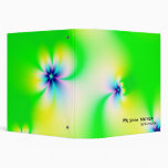Flowers · Fractal Art · Green Vinyl Binder