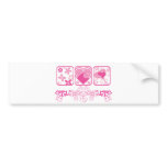 Flowers & Hearts: Vector Art: Bumper Sticker