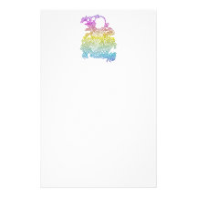 Flowers in a basket stationery design