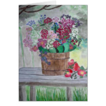 Flowers in a Bucket cards