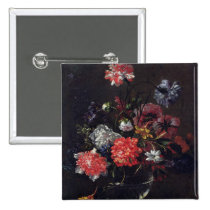 Flowers in a Glass Vase buttons