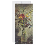 Flowers In A Glass Vase Study By Constable John (B Customized Rack Card