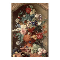 Flowers in a Terracotta Vase, 1736 posters
