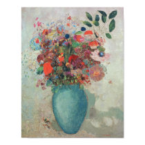 Flowers in a Turquoise Vase, c.1912 posters