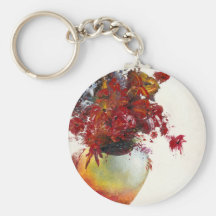 Flowers in a Vase Key Chain