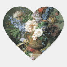 Flowers in an Alabaster Vase Sticker