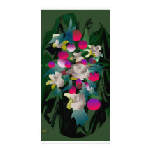 flowers in bloom photo greeting card