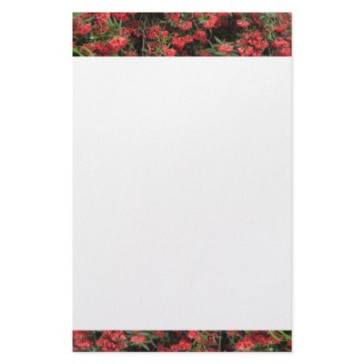Flowers in England Stationery Paper by petalsplace