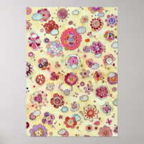 Flowers in the Clouds Poster