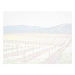 Flowers in vineyard, Alexander Valley, California, Personalized Letterhead